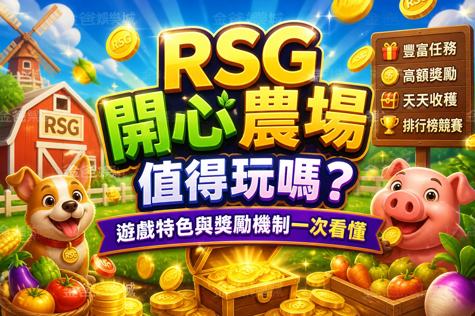 RSG開心農場值得玩嗎？遊戲特色與獎勵機制一次看懂